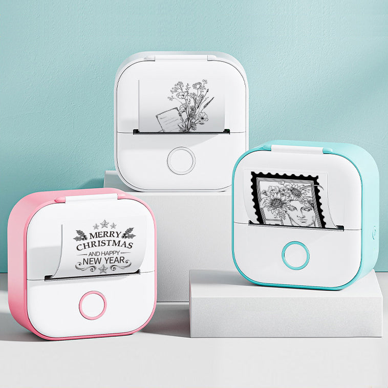 MemoMate™ Creator Bundle: Wireless Ink-Free Printer + 4 Sticker Rolls